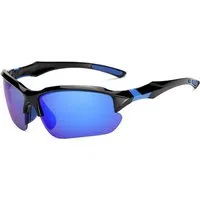 Occhiali da Ciclismo Unisex Techsuit 9301, Protezione UV, Nero Viola — 3