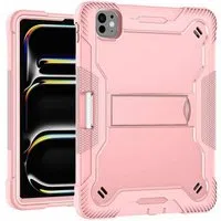 Custodia per Apple iPad Pro 13 (2024), Techsuit, Rugged TabShell, Rosa — 3