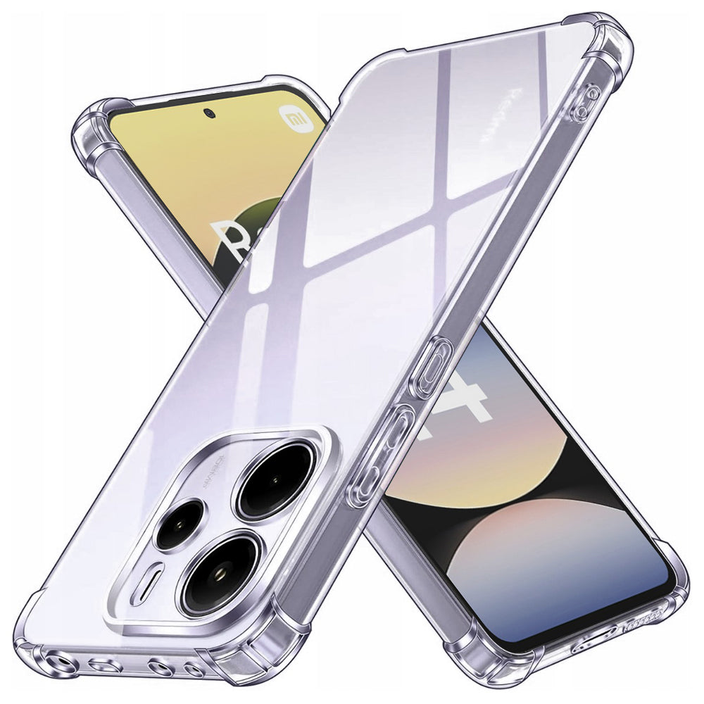 Custodia per Xiaomi Redmi Note 14 4G (Standard), Techsuit, Shockproof Clear, Trasparente