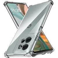 Custodia per Motorola Moto G15 / G15 Power, Techsuit, Shockproof Clear, Trasparente — 3