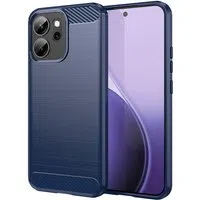 Custodia per Oppo Reno14 FS 5G / Reno14 F, Techsuit, Carbonio, Blu — 3