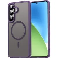 Custodia MagSafe per Samsung Galaxy S26 Plus S947, Techsuit, HaloFrost II, Viola — 3