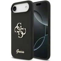 Custodia per Apple iPhone 17 Air, Guess, Big 4G Script, Nera — 3