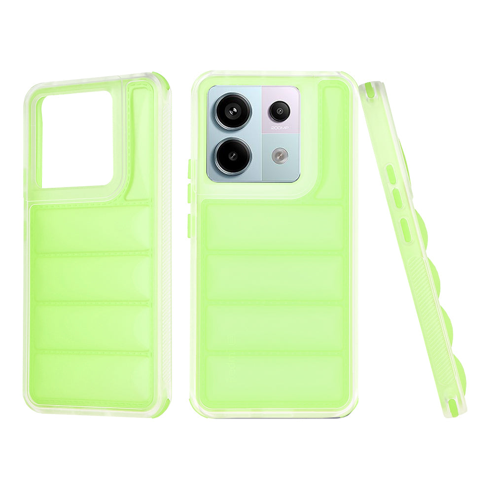 Custodia per Xiaomi Poco X6 / Note 13 Pro 5G, Techsuit, Wave Shield, Verde