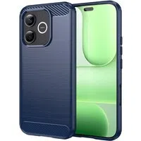 Custodia per Honor 600 Lite, Techsuit, Carbonio, Blu — 3