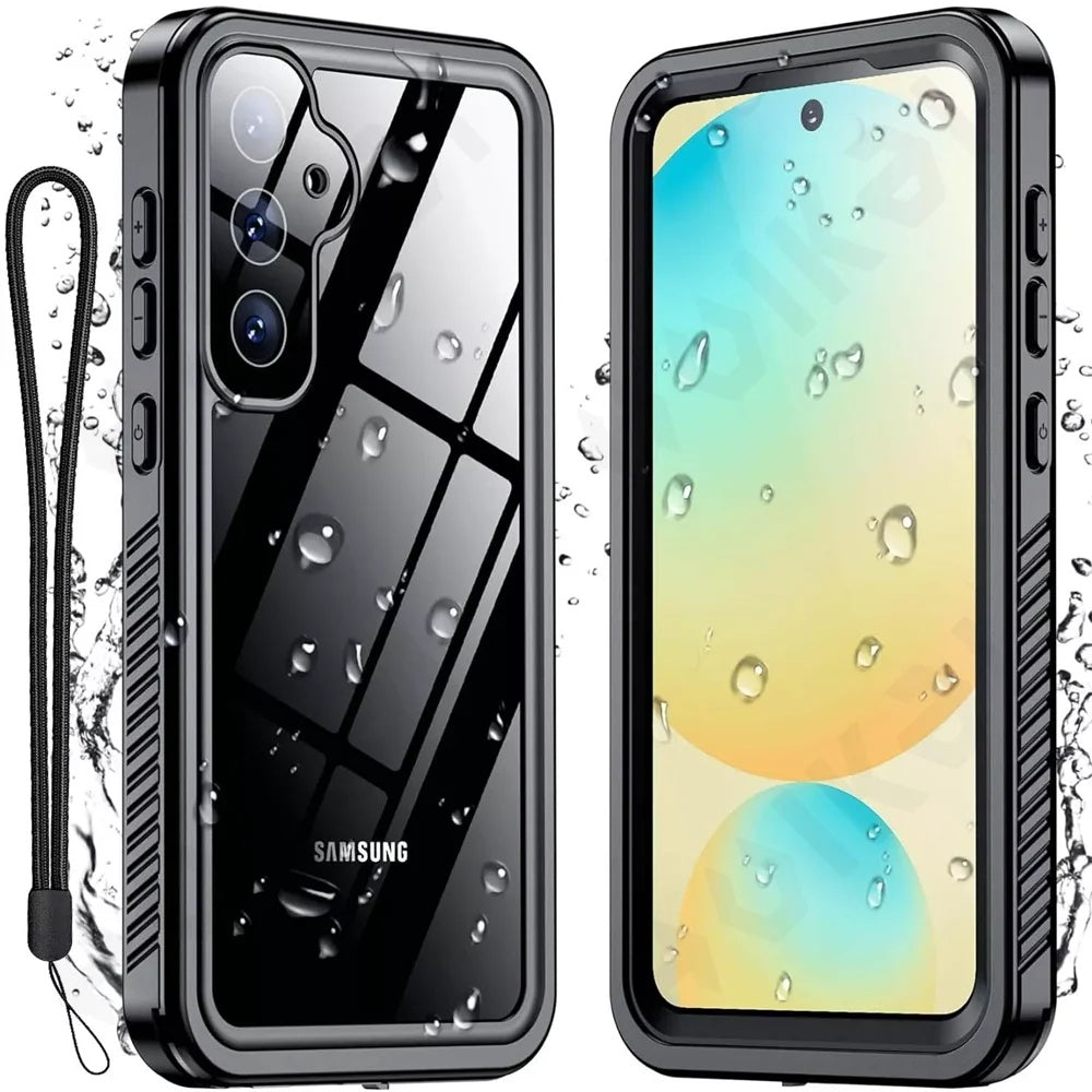Custodia Waterproof per Samsung Galaxy S25+ S936, ShellBox, Nera