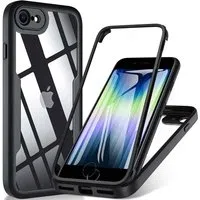 Custodia per Apple iPhone SE (2022) / SE (2020) / 8 / 7, Techsuit, ColorVerse 360, Nera — 3