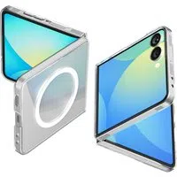 Custodia MagSafe per Samsung Galaxy Z Flip7 F766, Spigen, Air Skin, Trasparente ACS09556 — 3
