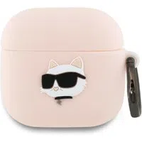 Custodia Karl Lagerfeld 3D Choupette's Head per Apple AirPods 4, Rosa — 3