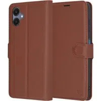 Custodia per Samsung Galaxy A06 A065, Techsuit, Leather Folio, Marrone — 3