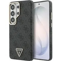 Custodia MagSafe per Samsung Galaxy S26 Ultra S948, Guess, Logo Triangolo 4G, Nera — 3