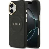 Custodia MagSafe per Apple iPhone 17, Guess, Peony Hot Stamp, Nera — 3
