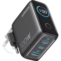 Caricabatterie Rete con Cavo USB-C Anker Smart Display, 100W, 5A, 1 x USB-A - 2 x USB-C, Grigio B121BGZ1 — 3