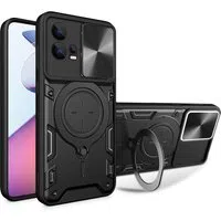 Custodia per Motorola Moto G72, Techsuit, CamGuard Pro, Nera — 3