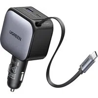 Caricabatterie Auto Con Cavo USB-C UGREEN EC602, 60W, 3A, 1 x USB-A - 1 x USB-C, Grigio — 3