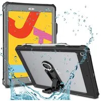 Custodia Waterproof per Apple iPad 10.2 (2021) / 10.2 (2020) / 10.2 (2019), ShellBox, Nera — 3