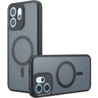 Custodia MagSafe per Oppo Reno14 FS 5G / Reno14 F, Techsuit, PureFrost, Nero Satinato — 3