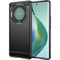Custodia per Honor Magic5 Lite, Techsuit, Carbonio, Nera — 3