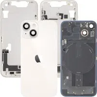 Copertura Batteria Apple iPhone 14, Con Scocca Centrale, Parti Complete, Bianco (Starlight), Swap Premium — 3