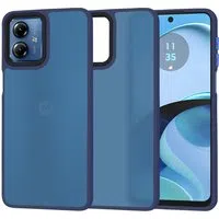 Custodia per Motorola Moto G14, Techsuit, HaloFrost, Blu Navy — 3