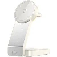 Caricabatterie Wireless Retea HOCO CQ3 3in1, 15W, 1.67A, Bianco — 3