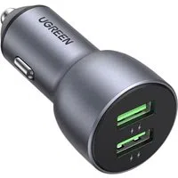 Caricabatterie per auto UGREEN CD213, 36W, 3A, 2 x USB-A, Grigio — 3