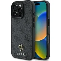 Custodia MagSafe per Apple iPhone 16 Pro Max, Guess, 4G Small and Classic Logo, Nera — 3