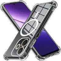 Custodia MagSafe per Oppo A5 Pro 4G / A5 Pro, Techsuit, Antiurto, Trasparente — 3