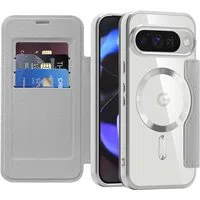 Custodia MagSafe per Google Pixel 10 Pro / 10, Techsuit, SmartMag Book, Grigio — 3