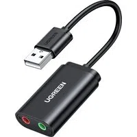 Scheda audio USB UGREEN US205, 2 x Jack 3.5mm, Nero — 3