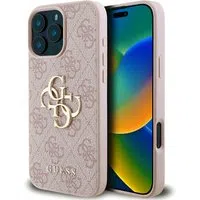 Custodia per Apple iPhone 16 Pro, Guess, 4G Big Logo, Rosa — 3