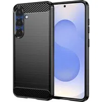 Custodia per Samsung Galaxy S25 S931, Techsuit, Carbonio, Nera — 3