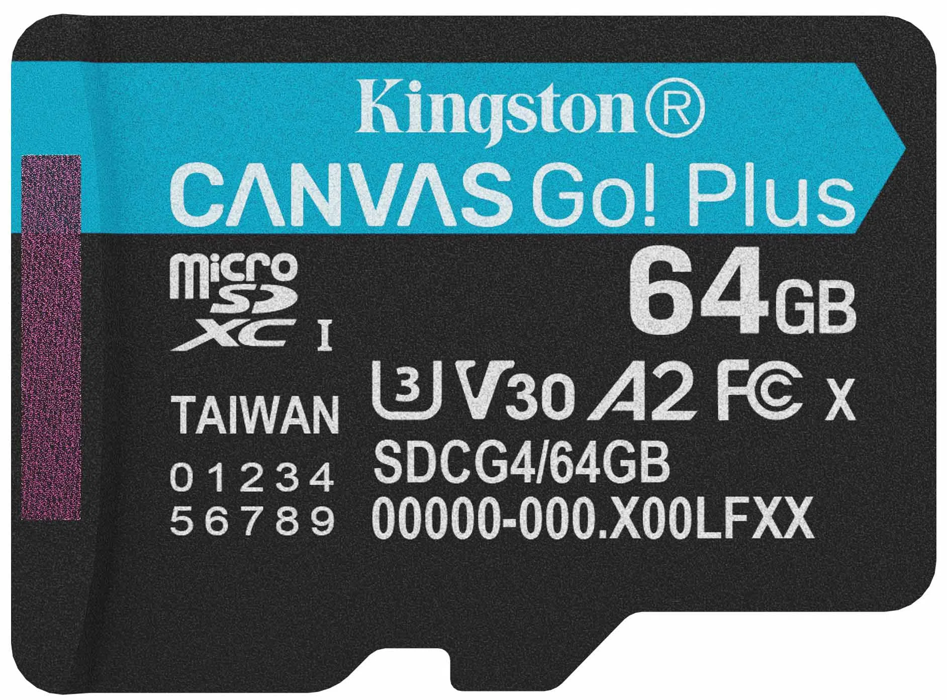 Scheda di Memoria microSDXC Kingston Canvas Go Plus Android A2, 64Gb, Classe 10 / UHS-1 U3 SDCG4/64GBSP — 2