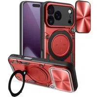 Custodia per Apple iPhone 17 Pro, Techsuit, CamGuard Pro, Rossa — 3