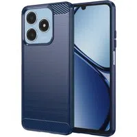 Custodia per Realme C63 / C61, Techsuit, Carbonio, Blu — 3