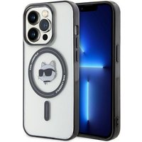 Custodia MagSafe per Apple iPhone 15 Pro Max, Karl Lagerfeld, IML Choupette's Head, Trasparente