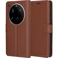 Custodia per Xiaomi 15 Ultra, Techsuit, Leather Folio, Marrone — 3