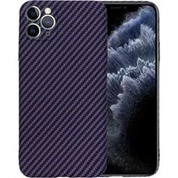 Custodia per Apple iPhone 11 Pro Max, Techsuit, Carbonite FiberShell, Viola — 3