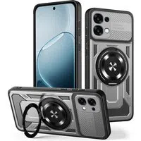 Custodia per Oppo A6 Pro 5G / A6 Pro 4G, Techsuit, RuggedCam, Grigio — 3