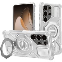 Techsuit Custodia per Samsung Galaxy S25 Ultra S938, Techsuit, Carbon Shield Pro, Bianca — 2