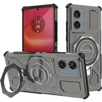 Custodia per Motorola Edge 50 Fusion, Techsuit, Carbon Shield Pro, Fumo — 3
