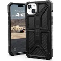 Custodia per Apple iPhone 15 Plus, Urban Armor Gear, Monarch Carbon, Nera — 3