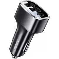 Caricabatterie Auto Yesido Y47, 49W, 3A, 2 x USB-A - 1 x USB-C, Nero — 3
