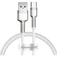 Cavo dati e ricarica da USB-A a USB-C Baseus Cafule Metal Series, 66W, 1m, Bianco CAKF000102 — 3