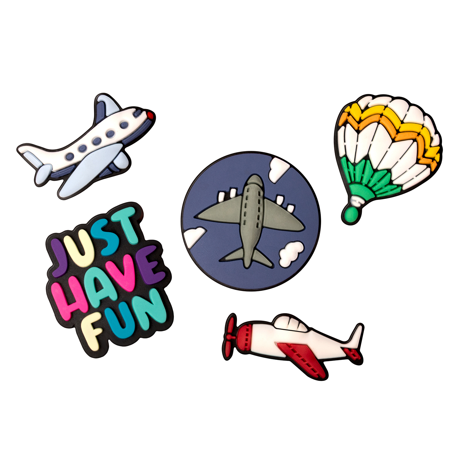 GSMnet Sticker 3D OEM Travel per Custodia Telefono / Tablet, Set da 5 pezzi, Multicolore
