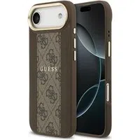 Custodia MagSafe per Apple iPhone 17 Air, Guess, 4G Stripe, Marrone — 3