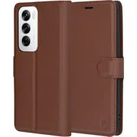 Custodia per Oppo Reno12, Techsuit, Leather Folio, Marrone — 3