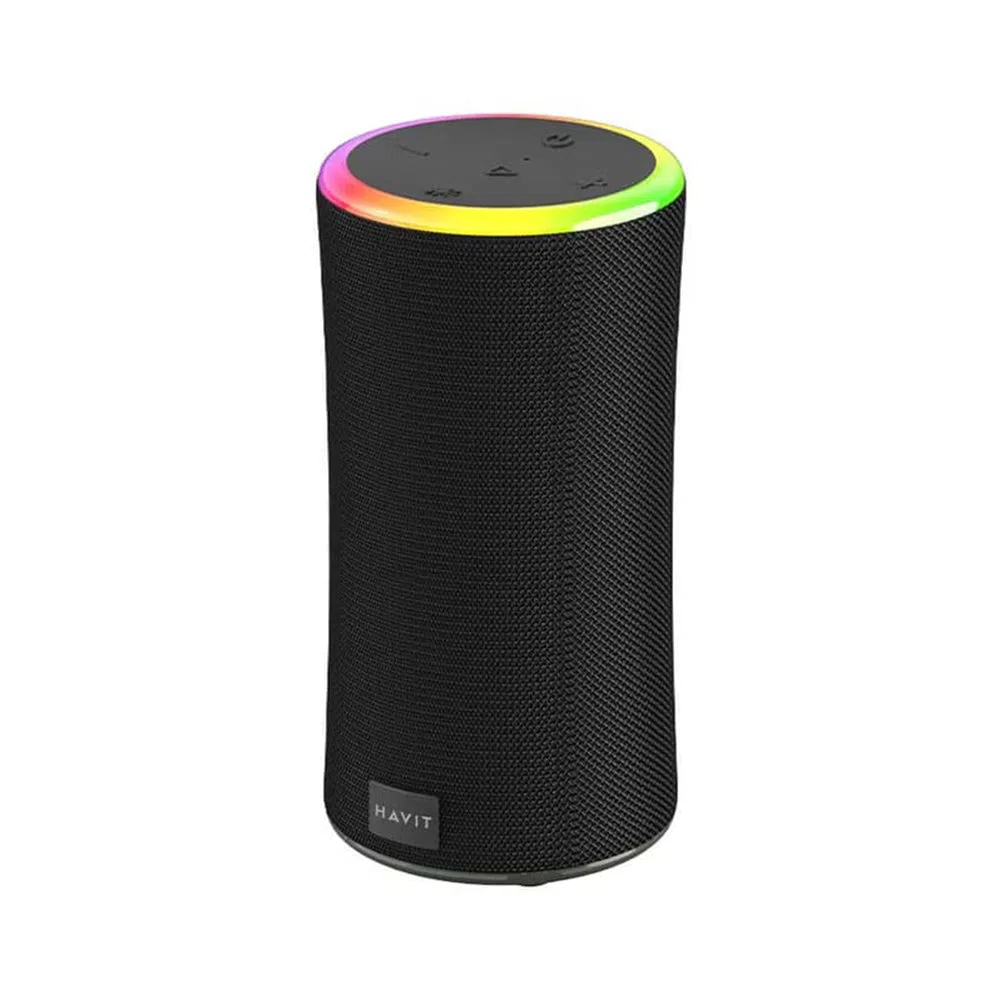 Cassa Portatile Bluetooth HAVIT SK833BT, 2 x 10W, RGB, Impermeabile, Nera — 2