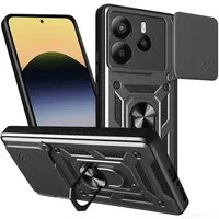 Custodia per Xiaomi Redmi Note 14 5G, Techsuit, CamShield, Nera — 3