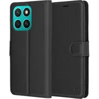 Custodia per Honor X8c, Techsuit, Leather Folio, Nera — 3